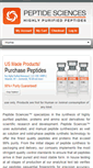 Mobile Screenshot of peptidesciences.com