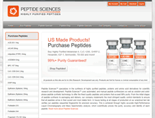 Tablet Screenshot of peptidesciences.com